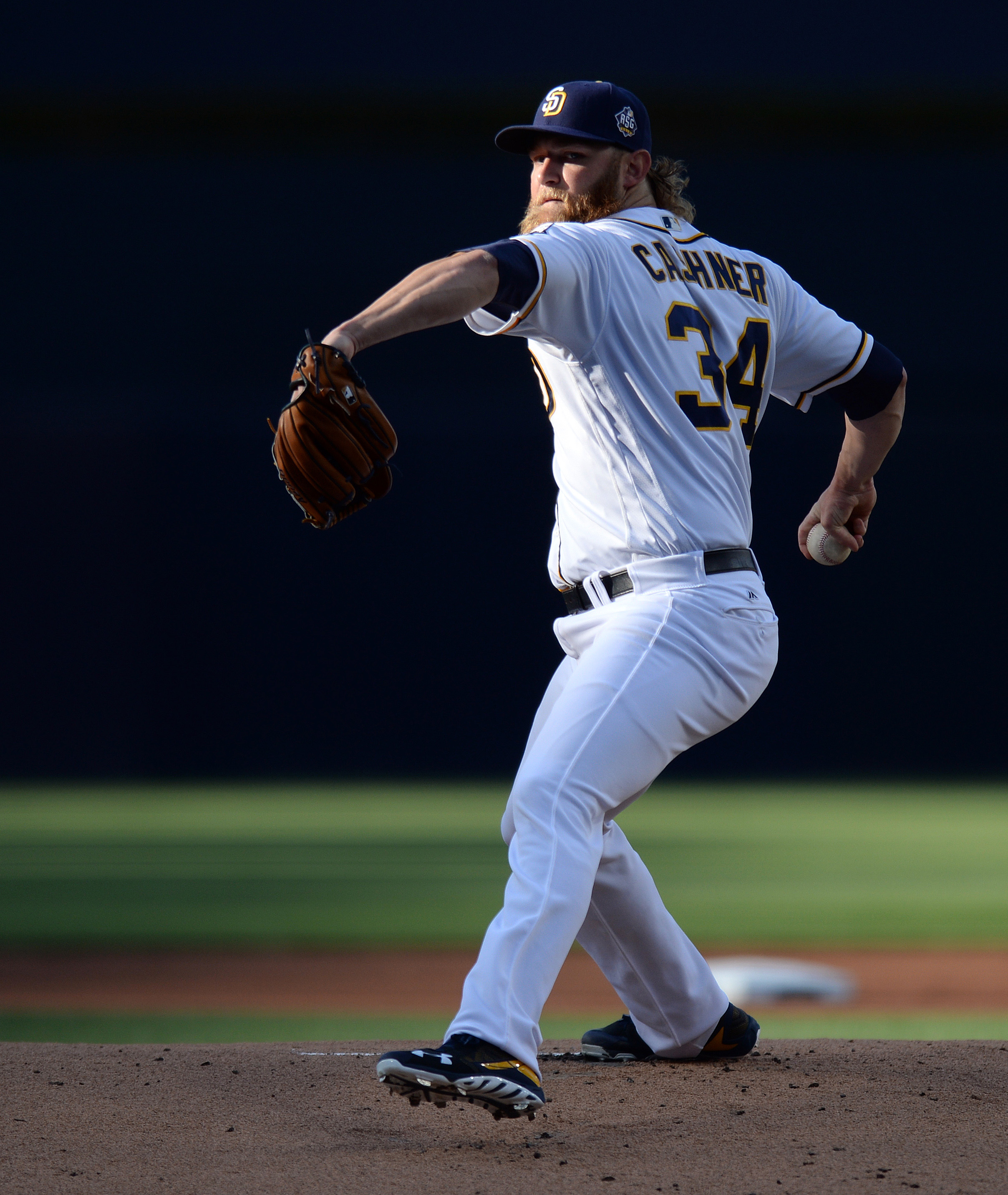 Andrew Cashner #48 Game Used Home White Jersey