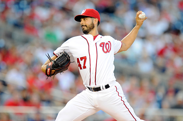 Gio Gonzalez 2018 Game-Used Retro Pinstripe Jersey (9/8 - 8th Win & Brewers  Debut; 9/30 - 10th Win)