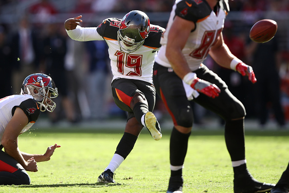 ESPN - Tampa Bay Buccaneers kicker Roberto Aguayo — a rookie