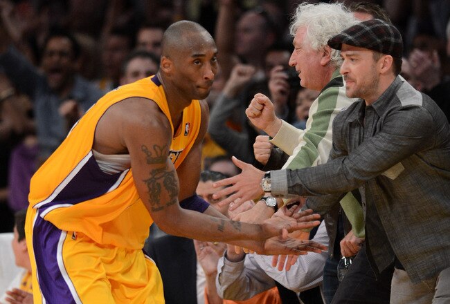 > Kobe Bryant and Justin Timberlake Secret Playoff Handshake 2012 (pic) - Photo posted in BX SportsCenter | Sign in and leave a comment below!