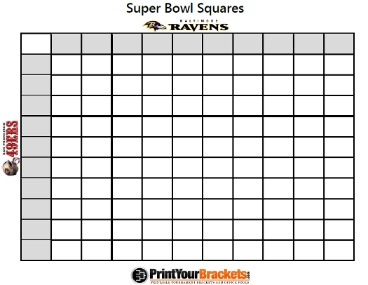 print your brackets super bowl squares