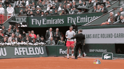 Watch: Flare-Wielding Fan Rushes the Court at Men's Final