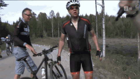 Cyclist Cramps Up Mid-Interview, Still Gives Interview