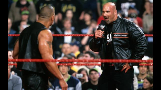 Image result for the rock vs goldberg