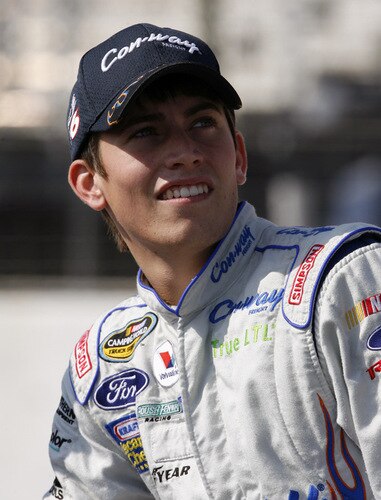 MADISON, IL - SEPTEMBER 12: Colin Braun, driver of the #6 Con-Way Freight 