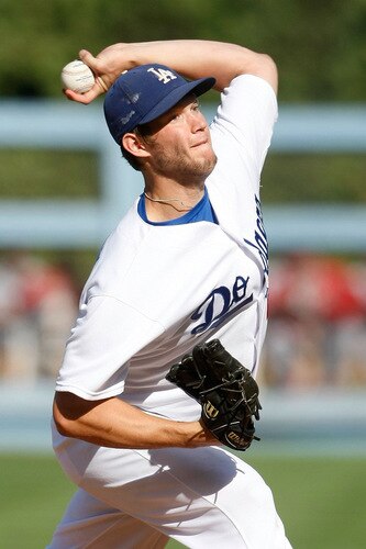 LOS ANGELES, CA - OCTOBER 08:  Pitcher Clayton Kershaw #22 of the Los Angeles Dodgers pitches in the second inning against the St. Louis Cardinals in Game Two of the NLDS during the 2009 MLB Playoffs at Dodger Stadium on October 8, 2009 in Los Angeles, California.  <br /><br /><span class="help">(Photo by Jeff Gross/Getty Images)</span>