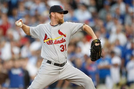 LOS ANGELES, CA - OCTOBER 08:  Ryan Franklin #31 of the St. Louis Cardinals pitches in the ninth inning against the Los Angeles Dodgers before blowing the save in Game Two of the NLDS during the 2009 MLB Playoffs at Dodger Stadium on October 8, 2009 in Los Angeles, California. The Dodgers defeated the Cardinals 3-2 to take a 2-0 series lead.  <br /><br /><span class="help">(Photo by Jeff Gross/Getty Images)</span>