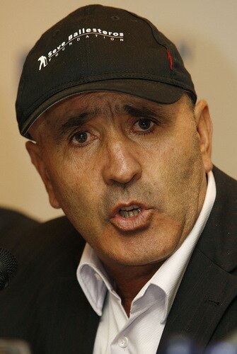 MADRID, SPAIN - OCTOBER 14: Seve Ballesteros of Spain talks to media during the press conference of the Volvo World Match Play Championship 2009 presentation at Intercontinental Hotel on October 14, 2009 in Madrid, Spain. Ballesteros, who is recovering from cancer which has left him partially blind in his left eye, is hopeful that he'll be able to take part in the upcoming Volvo World Match Play. <br /><br /><span class="help">(Photo by Angel Martinez/Getty Images)</span>