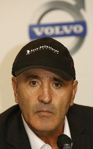 MADRID, SPAIN - OCTOBER 14: Seve Ballesteros of Spain talks to media during the press conference of the Volvo World Match Play Championship 2009 presentation at Intercontinental Hotel on October 14, 2009 in Madrid, Spain. Ballesteros, who is recovering from cancer which has left him partially blind in his left eye, is hopeful that he'll be able to take part in the upcoming Volvo World Match Play. <br /><br /><span class="help">(Photo by Angel Martinez/Getty Images)</span>
