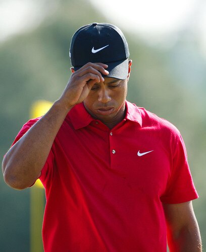 AUGUSTA, GA - APRIL 12: (FILE PHOTO)   Tiger Woods walks off the the 18th green after a four-under par 68 during the final round of the 2009 Masters Tournament at Augusta National Golf Club on April 12, 2009 in Augusta, Georgia. According to reports December 11, 2009, Woods announced that he would take an indefinite hiatus from golf.    <br /><br /><span class="help">(Photo by Jamie Squire/Getty Images)</span>