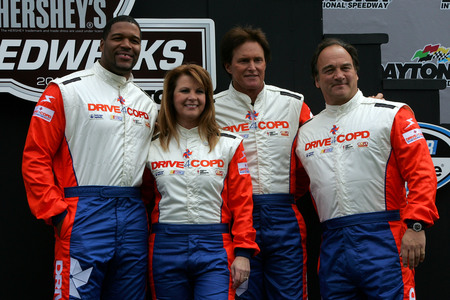 Careers  Auto Racing Industry on Daytona Beach  Fl   February 13   L R  Michael Strahan  Patty