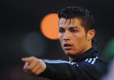 Cristiano Ronaldo   on Santander  Spain   April 04  Cristiano Ronaldo Of Real Madrid Points