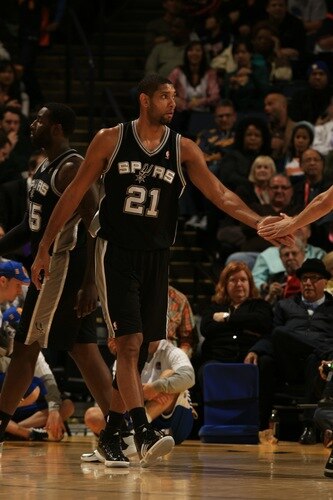 21 of the San Antonio Spurs heads for the bench during a game against ... 21 of the San Antonio Spurs heads for the bench during a game against ...