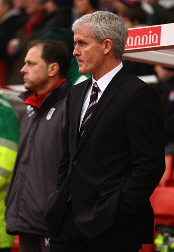 STOKE ON TRENT, ENGLAND - DECEMBER 28:  Fulham manager Mark Hughes during the Barclays Premier League match between Stoke City and Fulham at Britannia Stadium on December 28, 2010 in Stoke on Trent, England.  <br /><br /><span class="help">(Photo by Clive Brunskill/Getty Images)</span>