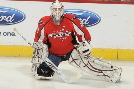 WASHINGTON, DC - MARCH 1:  ToddFord #40 of the Washington Capitals looks on during warm ups of a NHL hockey game against the New York Islanders on March1, 2011 at the Verizon Center in Washington, DC.  <br /><br /><span class="help">(Photo by Mitchell Layton/NHLI via Getty Images)</span>