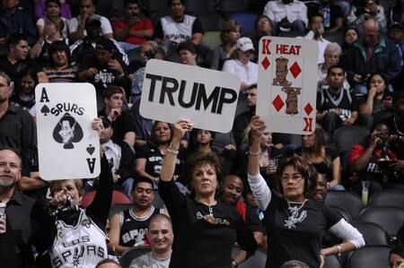 SAN ANTONIO, TX - MARCH 4:  San Antonio Spurs fans during a game against the Miami Heat at AT&T Center on March 4, 2011 in San Antonio, Texas. <br /><br /><span class="help">(Photos by D. Clarke Evans/NBAE via Getty Images)</span>