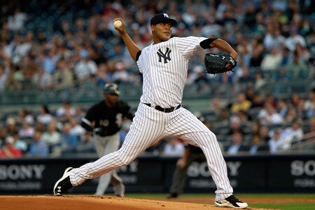 NEW YORK, NY - APRIL 26:  Ivan Nova #47 of the New York Yankees pitches against the Chicago White Sox at Yankee Stadium on April 26, 2011 in the Bronx borough of New York City.  <br /><br /><span class="help">(Photo by Chris Trotman/Getty Images)</span>