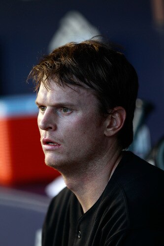NEW YORK, NY - APRIL 26:  Gavin Floyd #34 of the Chicago White Sox looks on from the dugout against the New York Yankees at Yankee Stadium on April 26, 2011 in the Bronx borough of New York City.  <br /><br /><span class="help">(Photo by Chris Trotman/Getty Images)</span>