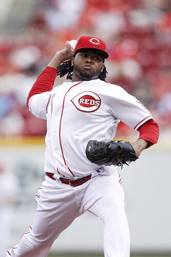 CINCINNATI, OH - JUNE 22: Johnny Cueto #47 of the Cincinnati Reds pitches against the New York Yankees at Great American Ball Park on June 22, 2011 in Cincinnati, Ohio. <br /><br /><span class="help">(Photo by Joe Robbins/Getty Images)</span>