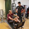 England Cricket Team Members Visit Headley Court Military Hospital