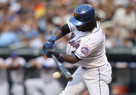 NEW YORK, NY - JULY 01:  Jose Reyes  #7 of the New York Mets hits a single in the first against the New York Yankees at Citi Field on July 1, 2011 in the Flushing neighborhood of the Queens borough of New York City.  <br /><br /><span class="help">(Photo by Nick Laham/Getty Images)</span>