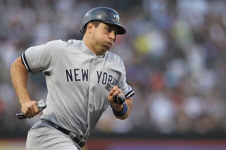NEW YORK, NY - JULY 01: Mark Teixeira #25 of the New York Yankees rounds the bases on the way home in the first inning against the New York Mets at Citi Field on July 1, 2011 in the Flushing neighborhood of the Queens borough of New York City.  <br /><br /><span class="help">(Photo by Nick Laham/Getty Images)</span>