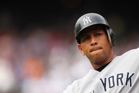 NEW YORK, NY - JULY 03:  Alex Rodriguez #13 of the New York Yankees looks on before he bats against the New York Mets during their game on July 3, 2011 at Citi Field in the Flushing neighborhood of the Queens borough of New York City.  <br /><br /><span class="help">(Photo by Al Bello/Getty Images)</span>