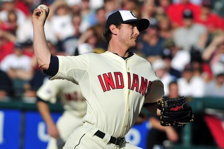CLEVELAND, OH - JULY 4: Starting pitcher Josh Tomlin (43) of the Cleveland Indians during the first inning at Progressive Field on July 4, 2011 in Cleveland, Ohio. <br /><br /><span class="help">(Photo by Jason Miller/Getty Images)</span>