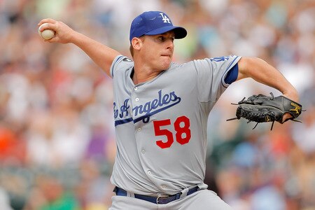 DENVER, CO - AUGUST 21:  Starting pitcher Chad Billingsley #58 of the Los Angeles Dodgers works the eighth inning against the Colorado Rockies at Coors Field on August 21, 2011 in Denver, Colorado.  <br /><br /><span class="help">(Photo by Justin Edmonds/Getty Images)</span>