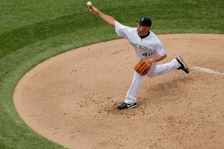 DENVER, CO - AUGUST 21:  Starting pitcher Kevin Millwood #40 of the Colorado Rockies works the third inning against the Los Angeles Dodgers at Coors Field on August 21, 2011 in Denver, Colorado.  <br /><br /><span class="help">(Photo by Justin Edmonds/Getty Images)</span>