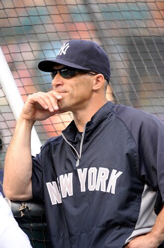 BALTIMORE, MD - AUGUST 29:  Manager Joe Girardi #28 of the New York Yankees watches batting practice before the game against the Baltimore Orioles at Oriole Park at Camden Yards on August 29, 2011 in Baltimore, Maryland.  <br /><br /><span class="help">(Photo by Greg Fiume/Getty Images)</span>