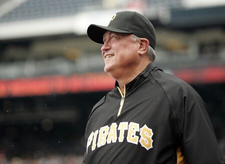 PITTSBURGH, PA - SEPTEMBER 05:  Manager Clint Hurdle #13 of the Pittsburgh Pirates checks out the weather before the start of play against the Houston Astros on September 5, 2011 at PNC Park in Pittsburgh, Pennsylvania.  <br /><br /><span class="help">(Photo by Justin K. Aller/Getty Images)</span>