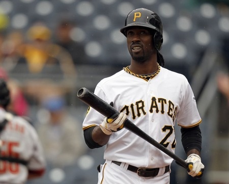 PITTSBURGH, PA - SEPTEMBER 05:  Andrew McCutchen #22 of the Pittsburgh Pirates reacts after striking out against the Houston Astros during the game on September 5, 2011 at PNC Park in Pittsburgh, Pennsylvania.  <br /><br /><span class="help">(Photo by Justin K. Aller/Getty Images)</span>