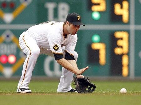 PITTSBURGH, PA - SEPTEMBER 05:  Neil Walker #18 of the Pittsburgh Pirates field a ground ball against the Houston Astros during the game on September 5, 2011 at PNC Park in Pittsburgh, Pennsylvania.  <br /><br /><span class="help">(Photo by Justin K. Aller/Getty Images)</span>