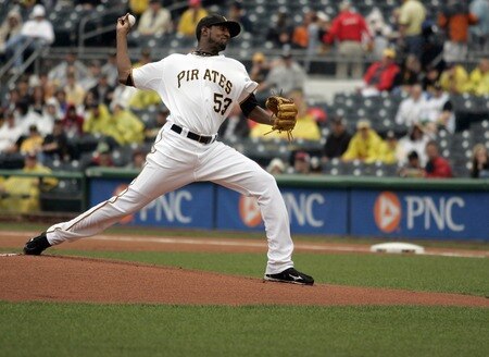 PITTSBURGH, PA - SEPTEMBER 05:  James McDonald #53 of the Pittsburgh Pirates pitches against the Houston Astros during the game on September 5, 2011 at PNC Park in Pittsburgh, Pennsylvania.  <br /><br /><span class="help">(Photo by Justin K. Aller/Getty Images)</span>