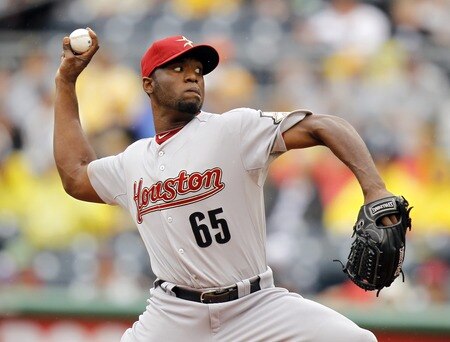 PITTSBURGH, PA - SEPTEMBER 05:  Henry Sosa #65 of the Houston Astros pitches against the Pittsburgh Pirates during the game on September 5, 2011 at PNC Park in Pittsburgh, Pennsylvania.  <br /><br /><span class="help">(Photo by Justin K. Aller/Getty Images)</span>