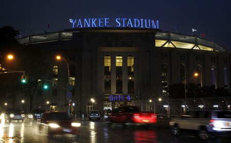 NEW YORK - SEPTEMBER 06:  A general view of the rain delay before a scheduled game between the Baltimore Orioles and the New York Yankees at Yankee Stadium on September 6, 2011 in the Bronx Borough of New York City.  <br /><br /><span class="help">(Photo by Jeff Zelevansky/Getty Images)</span>