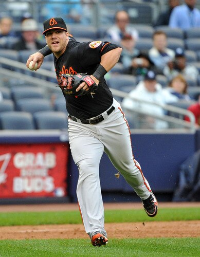 NEW YORK, NY - SEPTEMBER 07: Chris Davis #19 of the Baltimore Orioles throws out Alex Rodriguez #19 of the New York Yankees (not pictured) in the bottom of the sixth inning on September 7, 2011 at Yankee Stadium in the Bronx borough of New York City. <br /><br /><span class="help">(Photo by Christopher Pasatieri/Getty Images)</span>