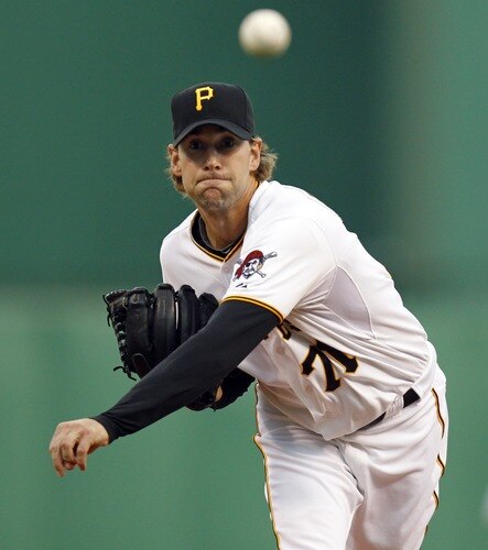 PITTSBURGH, PA - SEPTEMBER 07:  Brian Burres #71 of the Pittsburgh Pirates pitches against the Houston Astros during the game on September 7, 2011 at PNC Park in Pittsburgh, Pennsylvania.  <br /><br /><span class="help">(Photo by Justin K. Aller/Getty Images)</span>