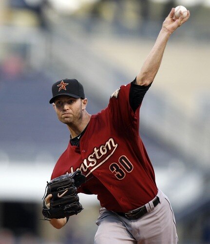 PITTSBURGH, PA - SEPTEMBER 07:  J.A. Happ #30 of the Houston Astros pitches against the Pittsburgh Pirates during the game on September 7, 2011 at PNC Park in Pittsburgh, Pennsylvania.  <br /><br /><span class="help">(Photo by Justin K. Aller/Getty Images)</span>