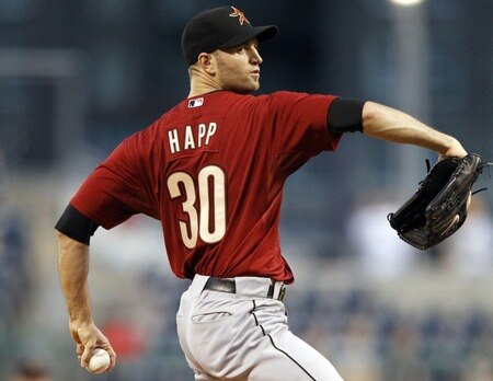 PITTSBURGH, PA - SEPTEMBER 07:  J.A. Happ #30 of the Houston Astros pitches against the Pittsburgh Pirates during the game on September 7, 2011 at PNC Park in Pittsburgh, Pennsylvania.  <br /><br /><span class="help">(Photo by Justin K. Aller/Getty Images)</span>
