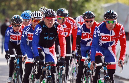 COPENHAGEN, DENMARK - SEPTEMBER 22: Team GB ride up the finishing straight of the UCI Road World Championships course on September 22, 2011 in Copenhagen, Denmark.  <br /><br /><span class="help">(Photo by Bryn Lennon/Getty Images)</span>
