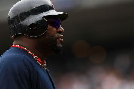 NEW YORK, NY - SEPTEMBER 25: David Ortiz #34 of the Boston Red Sox walks to the dugout after being out on base against the New York Yankees on September 25, 2011 at Yankee Stadium in the Bronx borough of New York City.  <br /><br /><span class="help">(Photo by Nick Laham/Getty Images)</span>