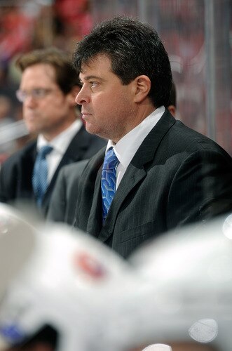 WASHINGTON, DC - JANUARY 17:  Head coach Jack Capuano of the New York Islanders watches the game against the Washington Capitals at the Verizon Center on January 17, 2012 in Washington, DC.  <br /><br /><span class="help">(Photo by Greg Fiume/Getty Images)</span>