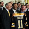 Obama Welcomes NHL Champion Boston Bruins To The White House