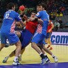 Croatia v Spain Bronze medal game Men's European Handball Championship 2012
