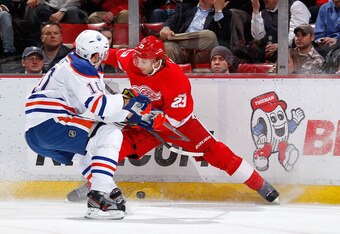 Edmonton Oilers v Detroit Red Wings