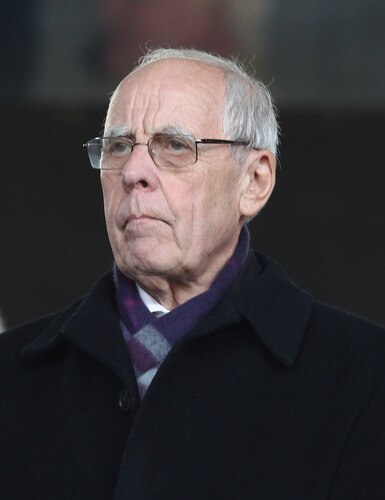 LONDON, ENGLAND - FEBRUARY 11:  Football Association conucillor Peter Coates looks on during the Barclays Premier League match between Fulham and Stoke City at Craven Cottage on February 11, 2012 in London, England.  <br /><br /><span class="help">(Photo by Ian Walton/Getty Images)</span>