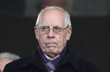 LONDON, ENGLAND - FEBRUARY 11:  Football Association conucillor Peter Coates looks on during the Barclays Premier League match between Fulham and Stoke City at Craven Cottage on February 11, 2012 in London, England.  <br /><br /><span class="help">(Photo by Ian Walton/Getty Images)</span>
