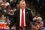 INDIANAPOLIS - MARCH 13:  Head coach Bo Ryan of the Wisconsin Badgers reacts against the Ohio State Buckeyes during the second round of the Big Ten Men's Basketball Tournament at Conseco Fieldhouse on March 13, 2009 in Indianapolis, Indiana.  (Photo by Jonathan Daniel/Getty Images)